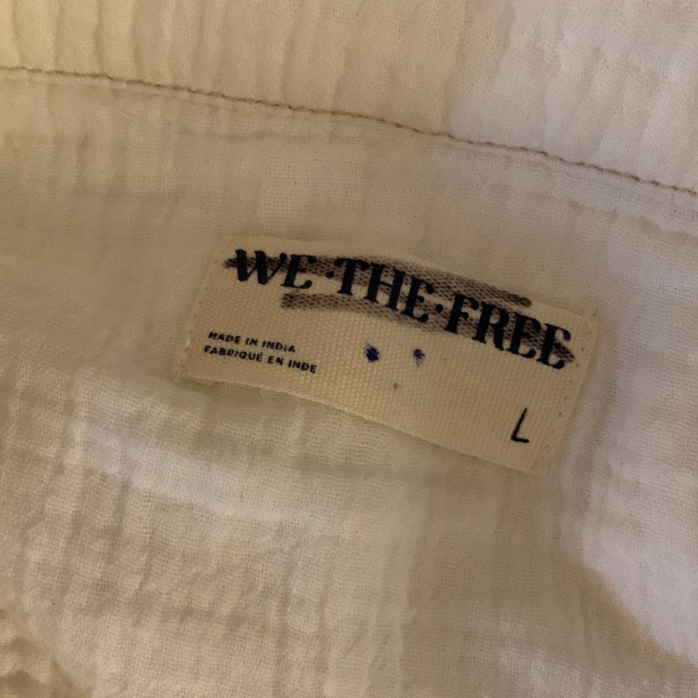 Free People Ivory Button-Front Peasant Top - Picture 11 of 16